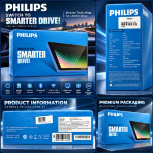 Philips TAC-9200BR 9 Inch Car Multimedia Player 4GB+64GB | DSP | 360° Camera Support